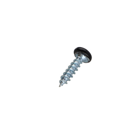 1 x Spanplattenschrauben Rundkopf Pozi N°2 3,5 x 15 Verzinkt Schwarzer Lack RAL9005 tiefschwarz