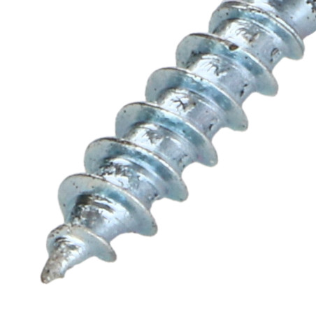1 x Spanplattenschrauben Rundkopf Pozi N°2 3,5 x 15 Verzinkt Schwarzer Lack RAL9005 tiefschwarz
