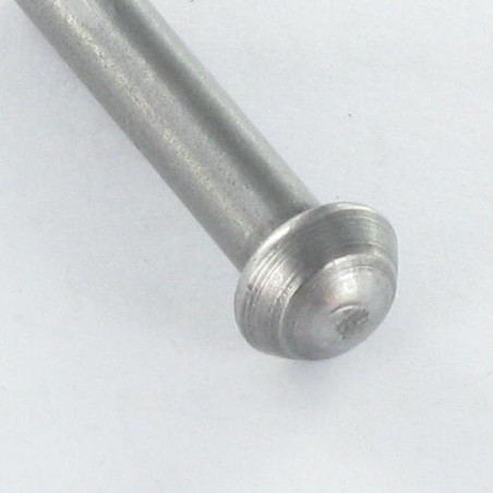 1 x Vollniet Rundkopf 6x13 Stahl