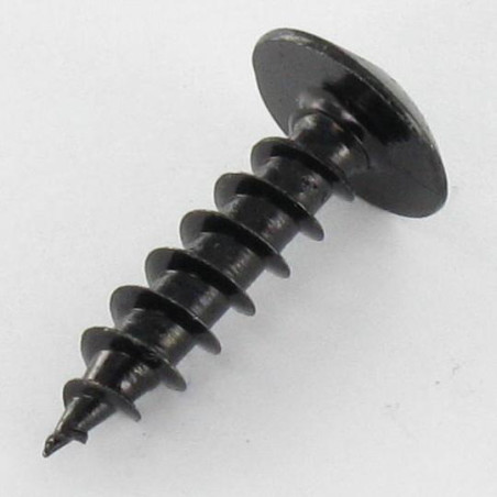 1 x Holzschraube Sichere ONE WAY Breiter zylindrischer Halbrundkopf 4X35 Stahl schwarz verzinkt