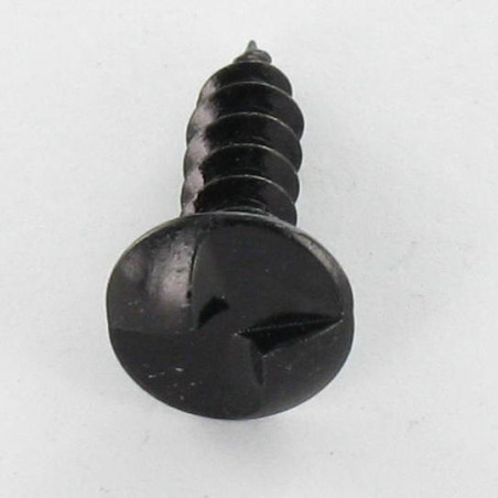 1 x Holzschraube Sichere ONE WAY Breiter zylindrischer Halbrundkopf 4X35 Stahl schwarz verzinkt