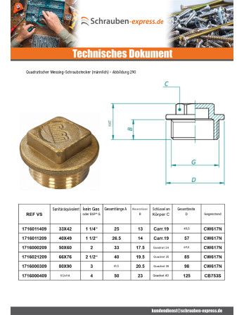 1 x Stecker (männlich) Abbildung 290 15x21...