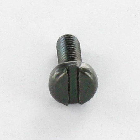1 x Metallschrauben Breiter zylindrischer Halbrundkopf Gespalten M6x25 Stahl schwarz verzinkt