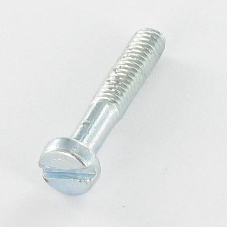 1 x Metallschrauben Zylindrischer Flachkopf Gespalten M4X27 Mit Gewinde 14 Verzinkt