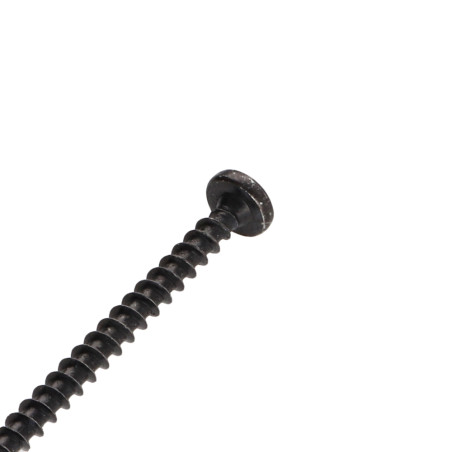 1 x Spanplattenschrauben Rundkopf Pozi N°2 5X60 Stahl schwarz verzinkt