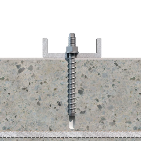 1 x Betonschraube Doppelt gewing T5 6 x 100 M8 Verzinkt