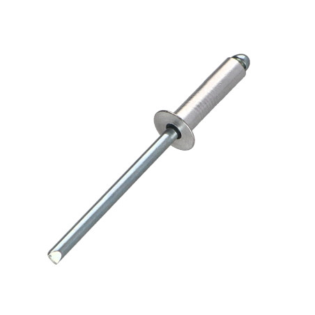 1 x Blindniete Aluminio Vástago acero 4x18 Klemmdicke 12 für 14 Senkkopfschraube ALX