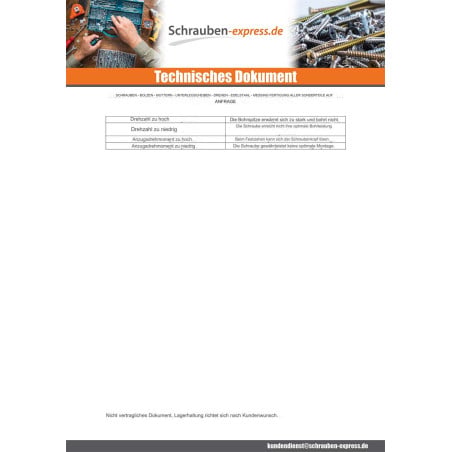 1 x Selbstbohrende Schrauben Senkkopfschraube Phillips 3,9 x 16 Blechgewinde Verzinkt
