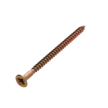 1 x Spanplattenschrauben Senkkopfschraube Pozi N°2 4,5X70 Gebohrt Dichromat