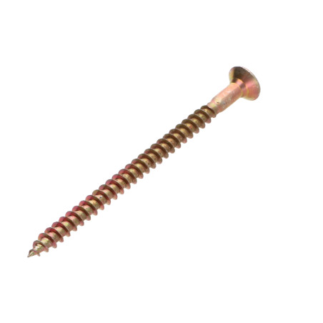 1 x Spanplattenschrauben Senkkopfschraube Pozi N°2 4,5X70 Gebohrt Dichromat