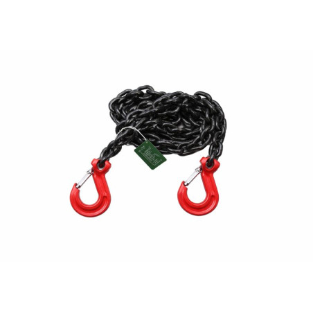 1 x Kette Zurr- 2 Haken Grad 80 3,5 M Rohstahl Schwarz