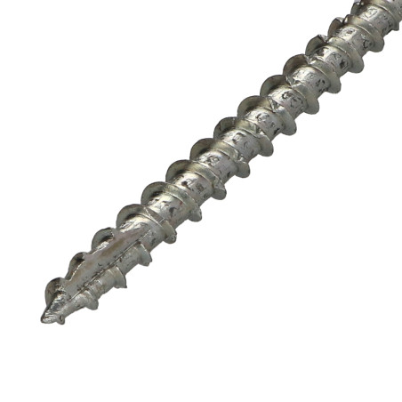 1 x Spanplattenschraube Senkkopf Gezahnt 8X220 Mit Gewinde 124 T40 Verzinkt