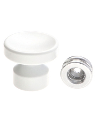 1 x Kleiderhaken dekorativ Aluminium Weiß mit...