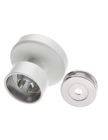 1 x Kleiderhaken dekorativ Aluminium Weiß mit...