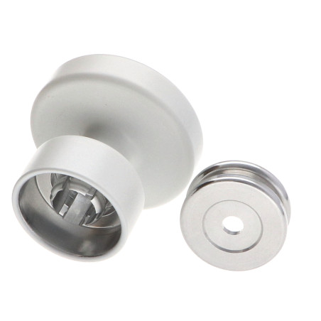 1 x Kleiderhaken dekorativ Aluminium Weiß mit Befestigung multimaterial L'ATTACHANTE