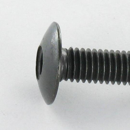 1 x Schraube Flachrundkopfschraube M8x16 Schraubenschlüssel 5 Stahl schwarz verzinkt
