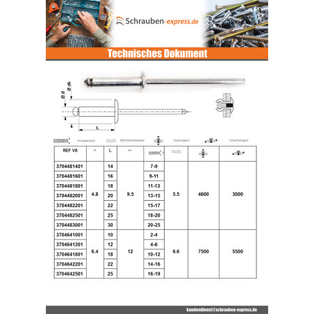 1 x "Niet ZING 3x10 Klemmdicke 5 für 7 Flachkopf