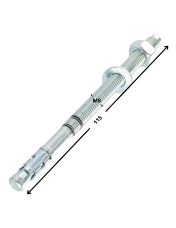 1 x Dübel BOZELENANKER R-XPT M8X115 Verzinkt...