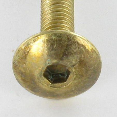 1 x Schraube Flachrundkopfschraube M6X65 Schraubenschlüssel 4 Vermessingtem Stahl Schraubensicherung