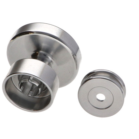 1 x Kleiderhaken dekorativ Aluminium mit Befestigung multimaterial L'ATTACHANTE