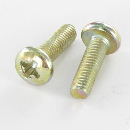 1 x Metallschrauben breitem gewölbtem kopf Pozi PZ3 M5X50 Dichromat