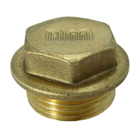 1 x Stecker (männlich) Abbildung 290 20x27 (3/4") Breiter Kopf Messing