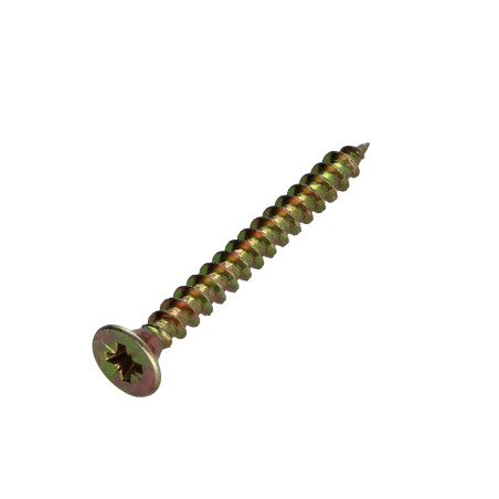 1 x Spanplattenschrauben Premium Senkkopfschraube Pozi N°2 4,5X45 Dichromat