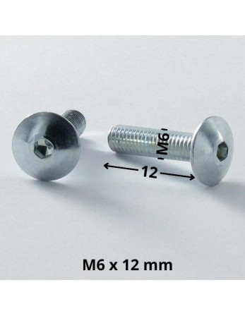 1 x Schraube Flachrundkopfschraube M6x12...