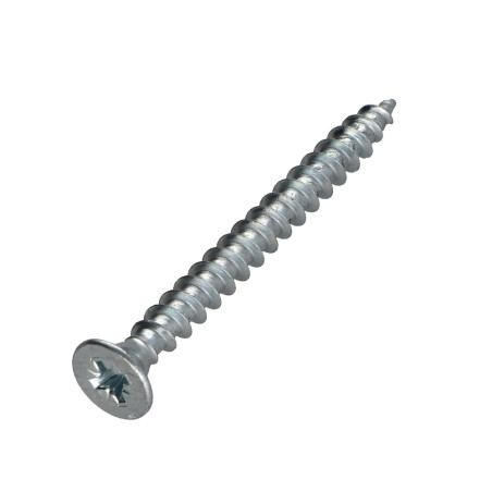 1 x Spanplattenschrauben Premium Senkkopfschraube Pozi N°2 4X60 Verzinkt