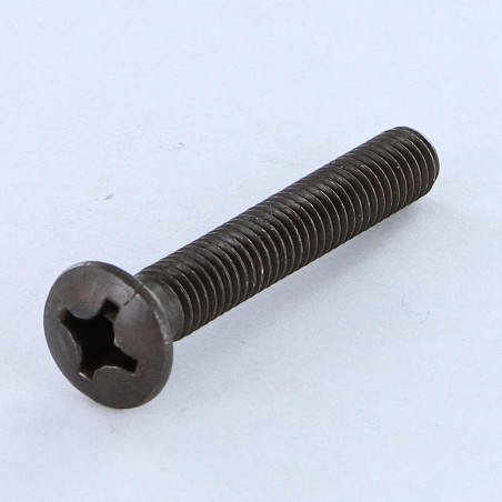 1 x Metallschrauben Flacher Senkkopf Pozi M5X40 Stahl schwarz verzinkt