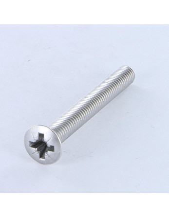 1 x Metallschrauben Flacher Senkkopf Pozi M6X50...
