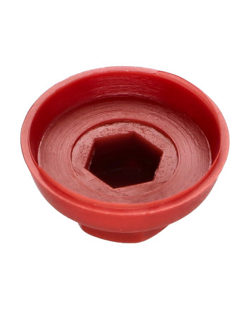 1 x Kappe Sechskantkopf Polyethylen RAL3009...