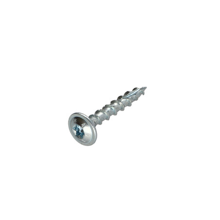 1 x Spanplattenschrauben TEKOR Tellerkopfschrauben T40 cut Bohrspitze mit Typ 17 Spitze 8x50 Gesamtgewinde Verzinkt