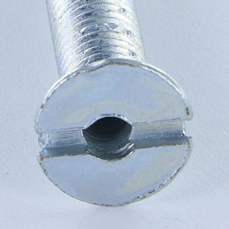 1 x Metallschrauben Senkkopfschraube Gespalten M6x35 Gebohrt Verzinkt