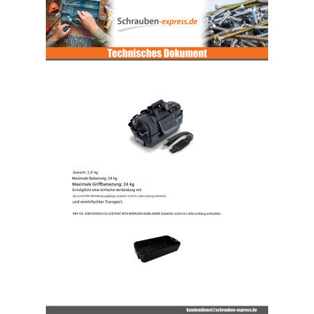 1 x TASCHE für WERKZEUGE WEICH TASCHE M