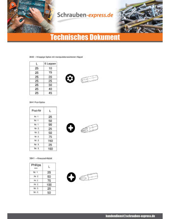 1 x Biteinsatz Sichere Schraube HC+TETON M5...