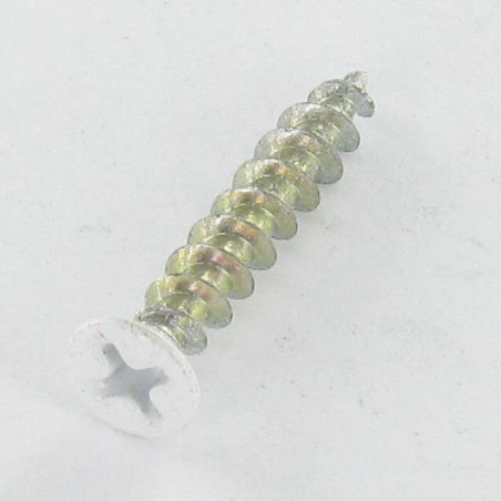 1 x Schraube PVC Flacher Senkkopf Phillips 4,3X25 Verzinkt RAL9003
