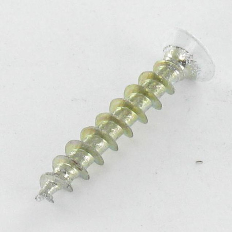 1 x Schraube PVC Flacher Senkkopf Phillips 4,3X25 Verzinkt RAL9003