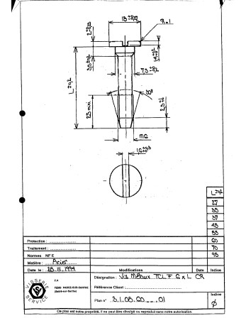 1 x Metallschrauben Breiter zylindrischer...