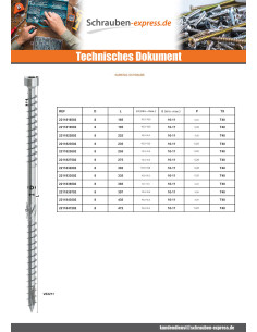 Sarking-Schraube Zylindrischer Flachkopf Stockschrauben... 2