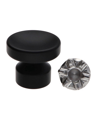 1 x Kleiderhaken dekorativ Aluminium Schwarz...
