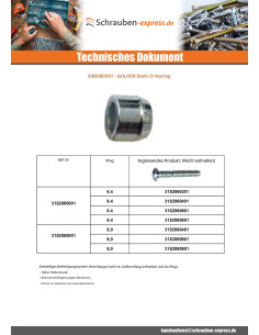 RING Nieten GOLOCK 8,0 mm Rohstahl 2