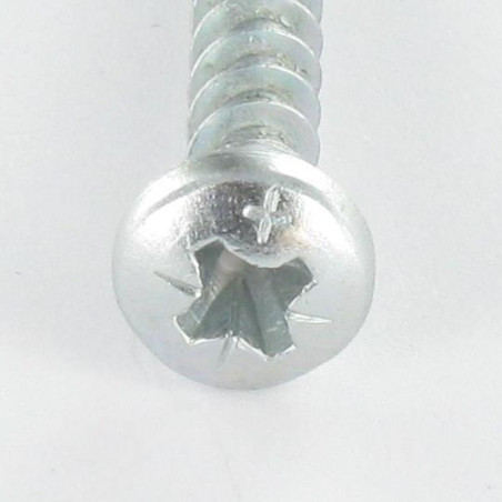 1 x Spanplattenschraube Rundkopf Pozi 5X80 Verzinkt