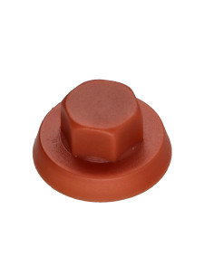 Kappe Sechskantkopf Polyethylen RAL8004 kupferbraun für...