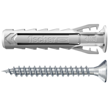 1 x Spreizdübel Fischer mit Schrauben SX MEHR 6x30 S Nylon