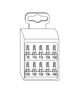 Set mit 10 Biteinsatz TX + 1 Tor Biteinsatz 2