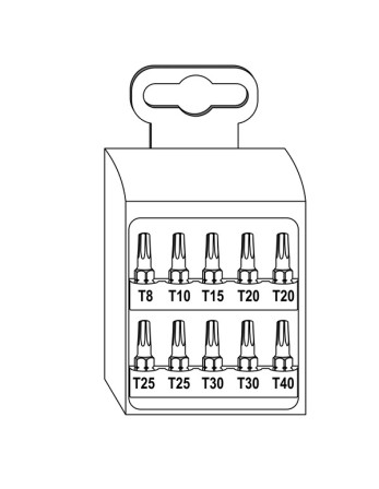 1 x Set mit 10 Biteinsatz TX + 1 Tor Biteinsatz