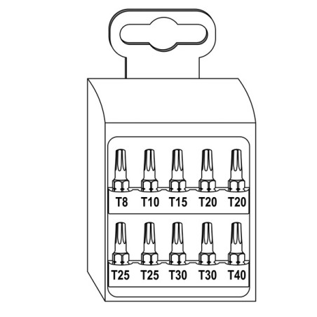 1 x Set mit 10 Biteinsatz TX + 1 Tor Biteinsatz