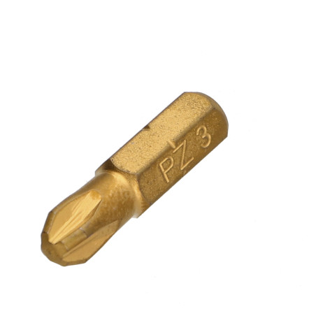 1 x Biteinsatz Industrielle Qualität 1/4" C6.3 Titan Pozi PZ4 Länge 25