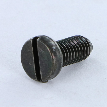 1 x Metallschrauben Breiter zylindrischer Halbrundkopf Gespalten M5x12 BP Stahl schwarz verzinkt